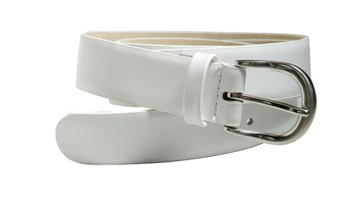 HB8 White Plain Belt
