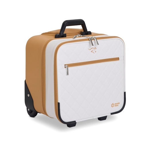 [KC6801 White Tan] Legacy Lawn Bowls Trolley by Kelsey Cottrell - White/Tan